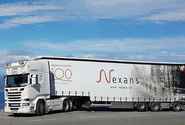 Lastebil ute på oppdrag